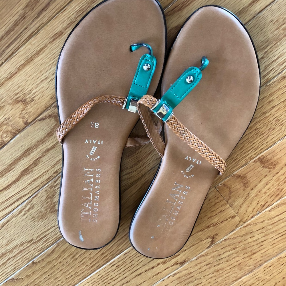 Italian shoemakers leather sandals